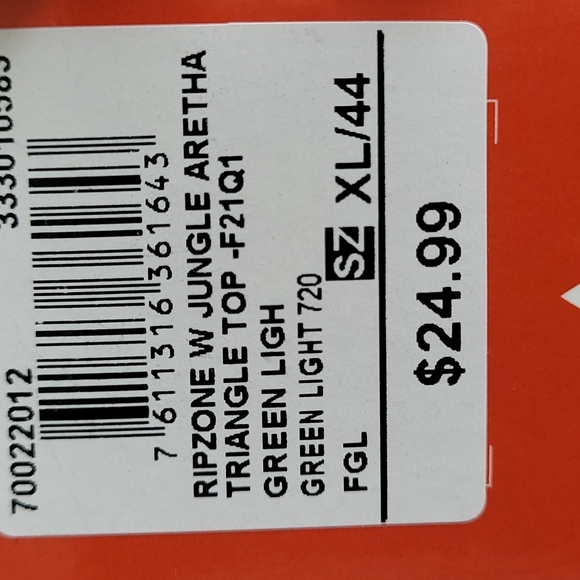 2/$20 NWT ripzone bikini top - Picture 4 of 4